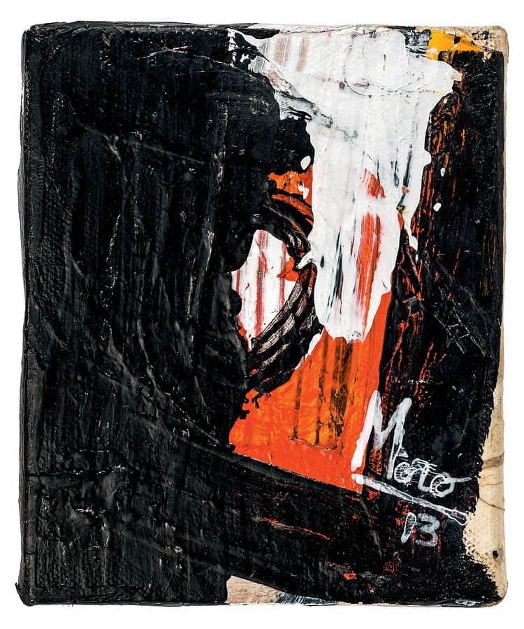 Peinture géométrique et très colorée de style Ndebele