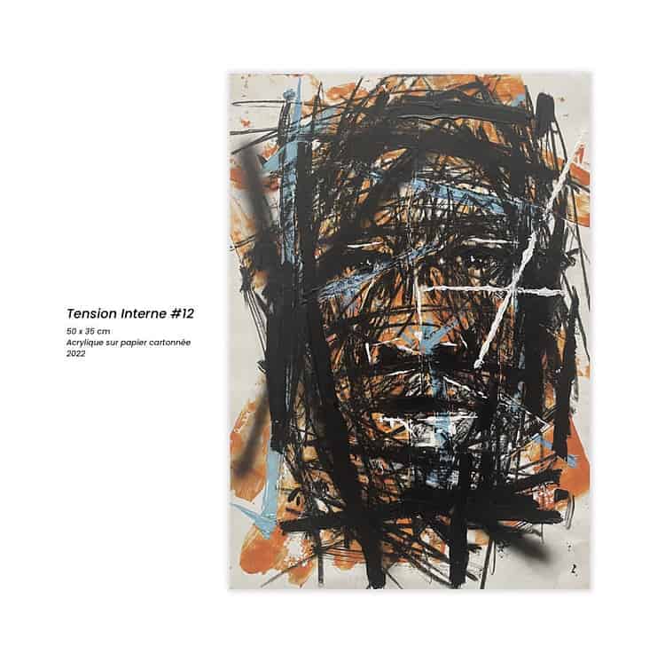 Peinture d'animaux colorés dans la savane