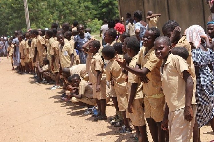 Des élèves du primaire