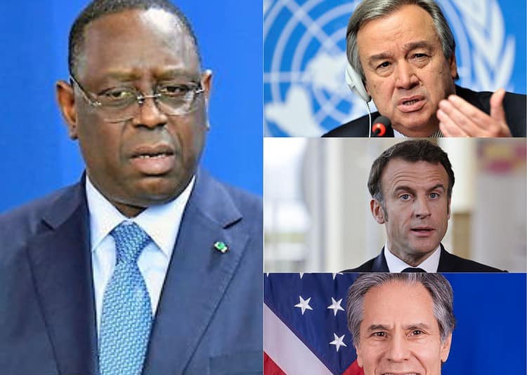 Guterres, Macron et Blinken félicitent Macky Sall