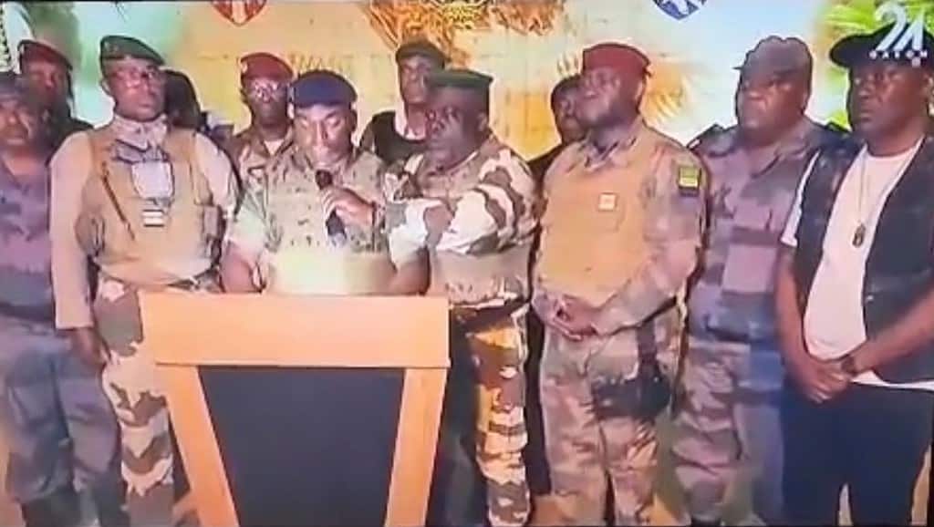 Coup d'Etat au Gabon. Des officiers annoncent avoir pris le pouvoir très tôt ce mercredi 30 août 2023.