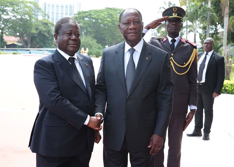 Alassane Ouattara et Henri Konan Bédié