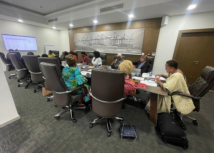 Les participants de la retraite de Tema en séance de travail. (DR)