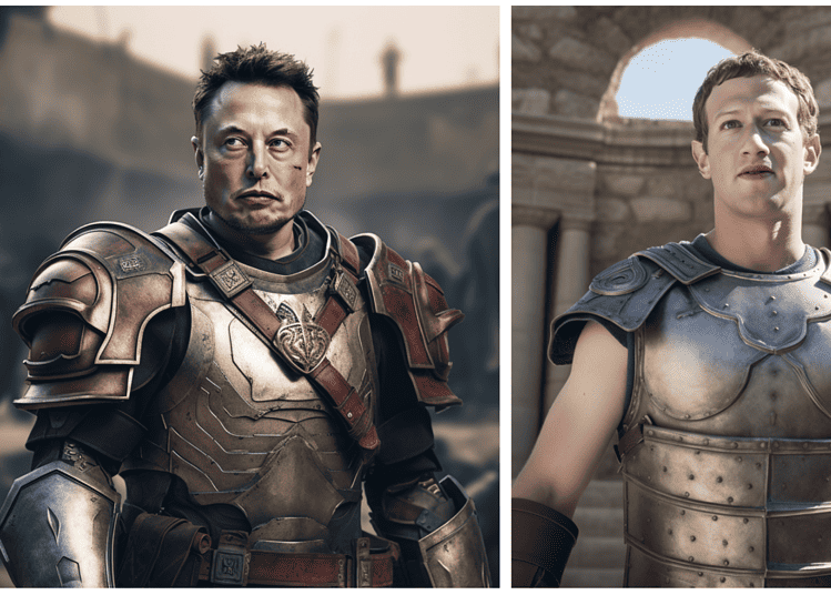 Images d'Elon Musk et de Mark Zuckerberg générées par IA
