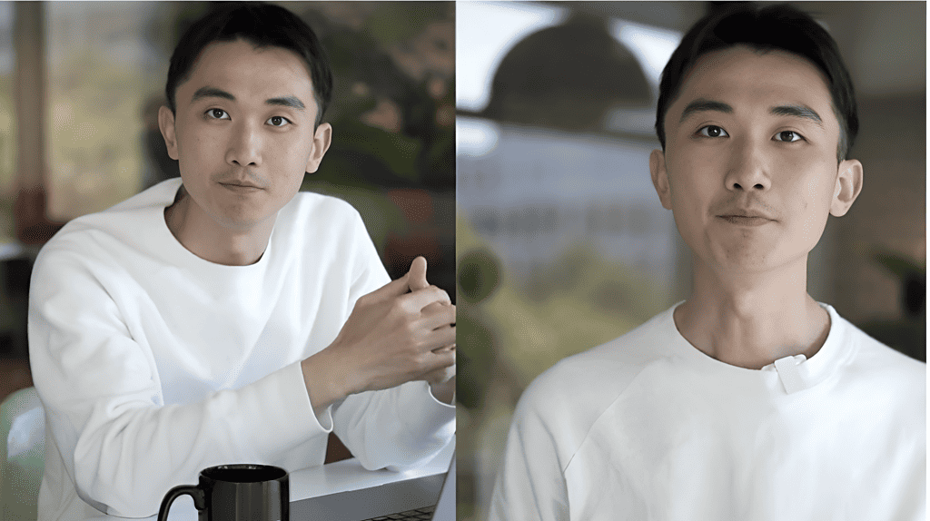 Un avatar IA de Joshua Xu, cofondateur de HeyGen