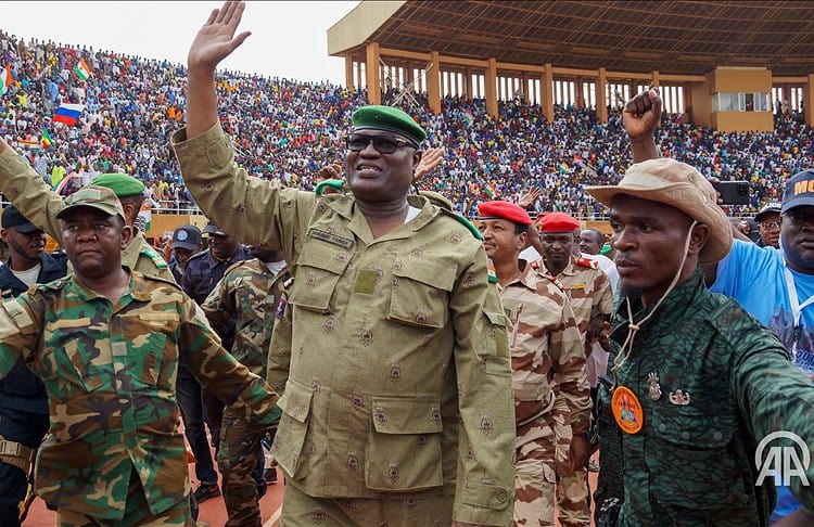 le CNSP au stade deNiamey