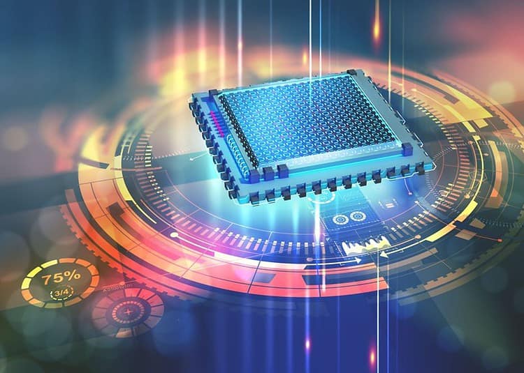 Processeur quantique dans le réseau informatique mondial