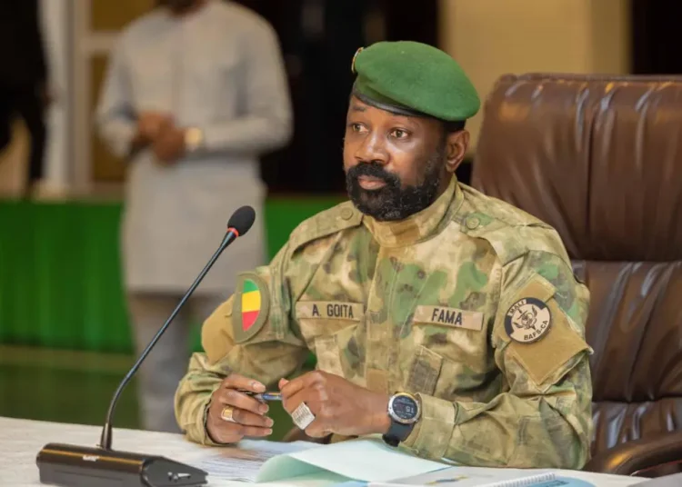 Le président de la transition malienne, le colonel Assimi Goita