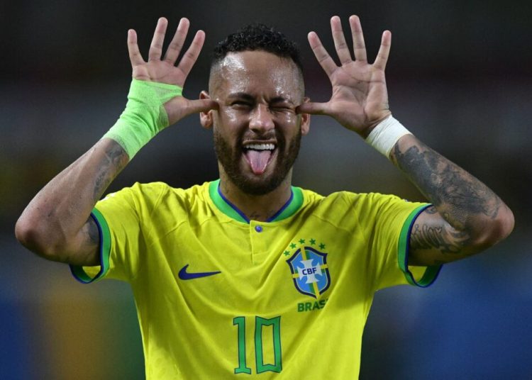 Neymar lors de Brésil Colombie 09/09/23