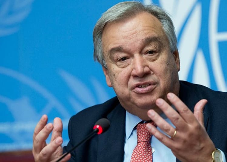 Le Secrétaire général de l'ONU, Antonio Guterres.