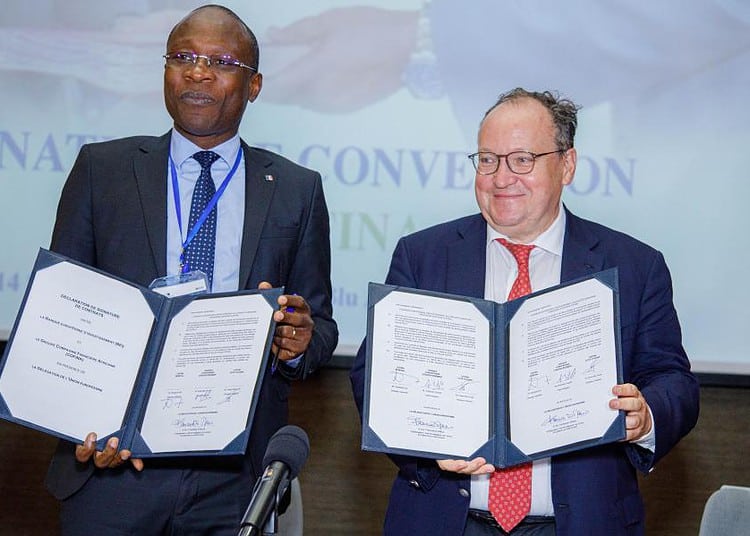 Le directeur général de COFINA et le vice-président de la BEI