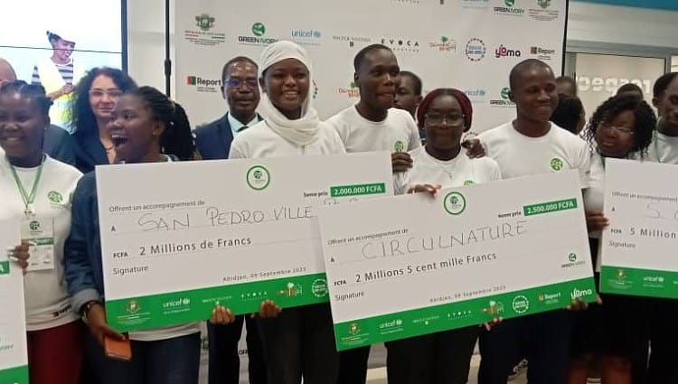 Les jeunes bénéficiaires du projet « Sentiers verts » (DR)