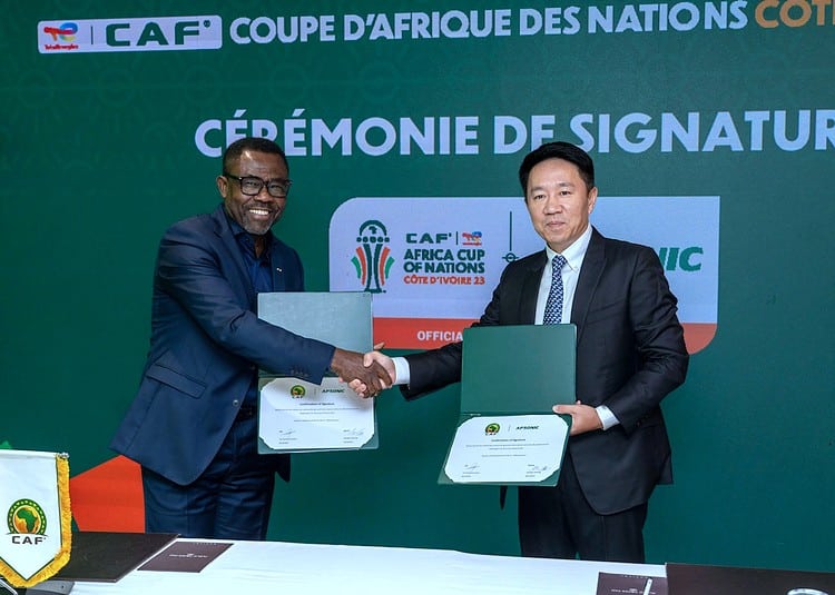 Veron Mosengo Omba CAF General Secretary during the CAF Sponsers Signing held at Sofitel Hotel in Abidjan, Ivory Coast on 09 October 2023 ©BackpagePix