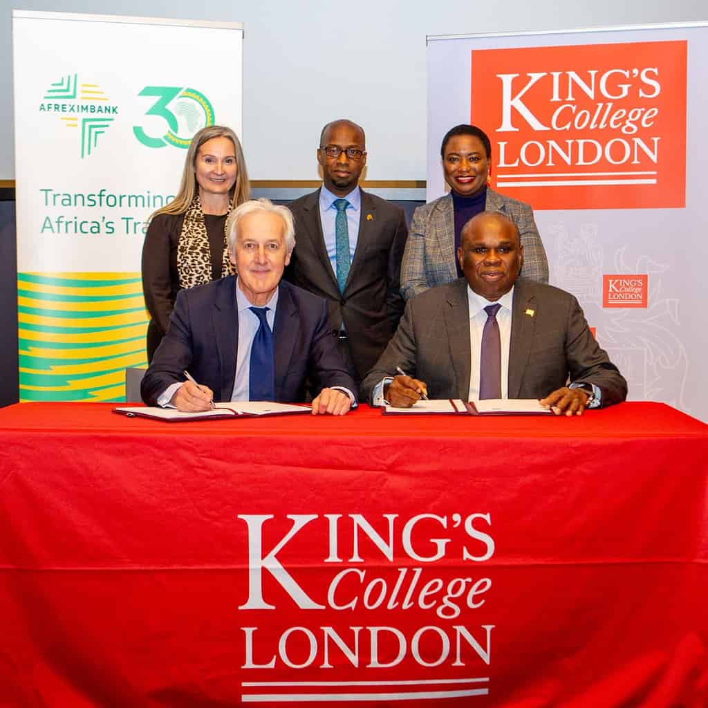 Afreximbank et le King's College London signent un accord pour la formation médicale en Afrique