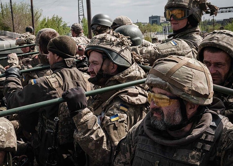 UKRAINE - RUSSIA CONFLICT 100 DAYS 100 PICTURES
AFP presents a selection of 100 pictures to mark 100 days of Russia's war in Ukraine
Ukrainian soliders ride in the back of a truck to a resting place after fighting on the front line for two months near Kramatorsk, eastern Ukraine on April 30, 2022. - Russia invaded Ukraine on February 24, 2022. (Photo by Yasuyoshi CHIBA / AFP) / UKRAINE - RUSSIA CONFLICT 100 DAYS 100 PICTURES