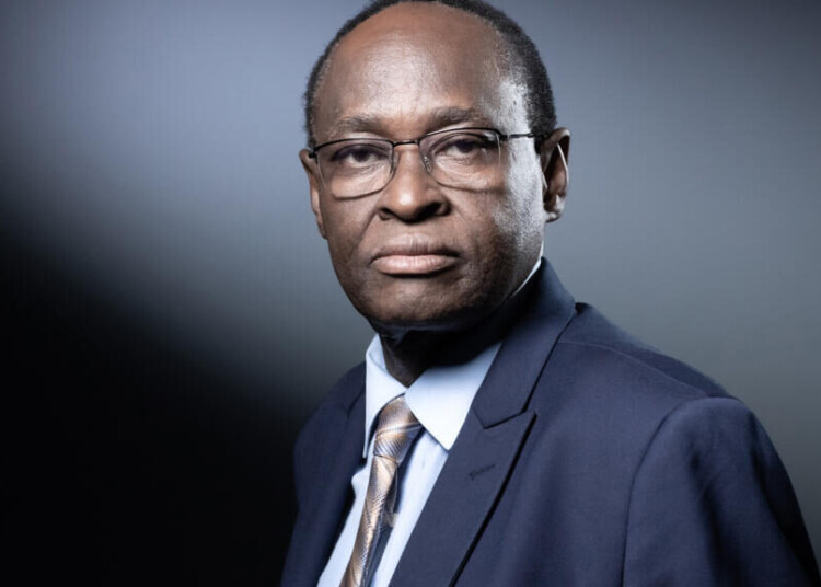 Malian Minister of Foreign Affairs Tiebile Drame poses during a photo session in Paris on July 15, 2019. (Photo by JOEL SAGET / AFP)