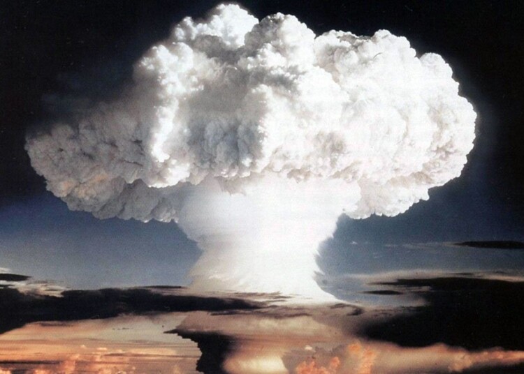Ivy Mike (yield 10.4 mt) - an atmospheric nuclear test conducted by the U.S. at Enewetak Atoll on 1 November 1952. It was the world's first successful hydrogen bomb.