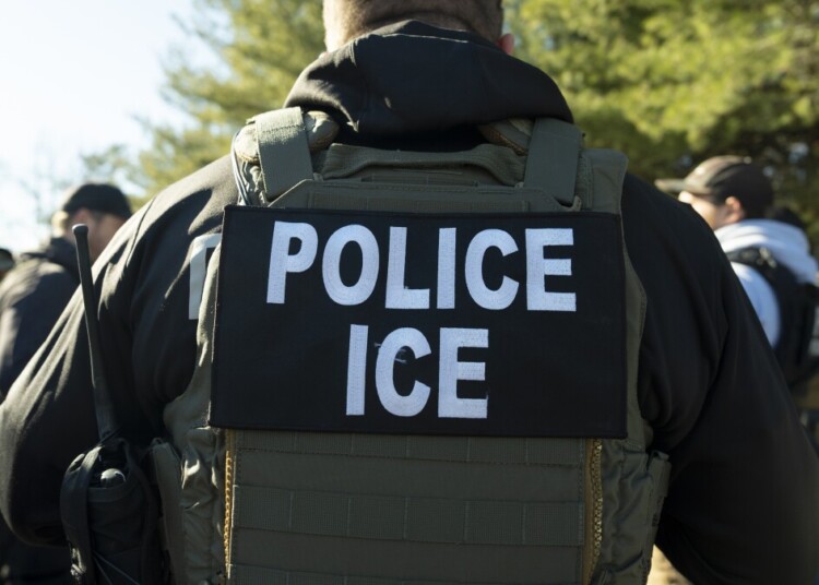 U.S. Immigration and Customs Enforcement Baltimore Field Officer director Matt Elliston listens during a briefing, Monday, Jan. 27, 2025, in Silver Spring, Md. (AP Photo/Alex Brandon)