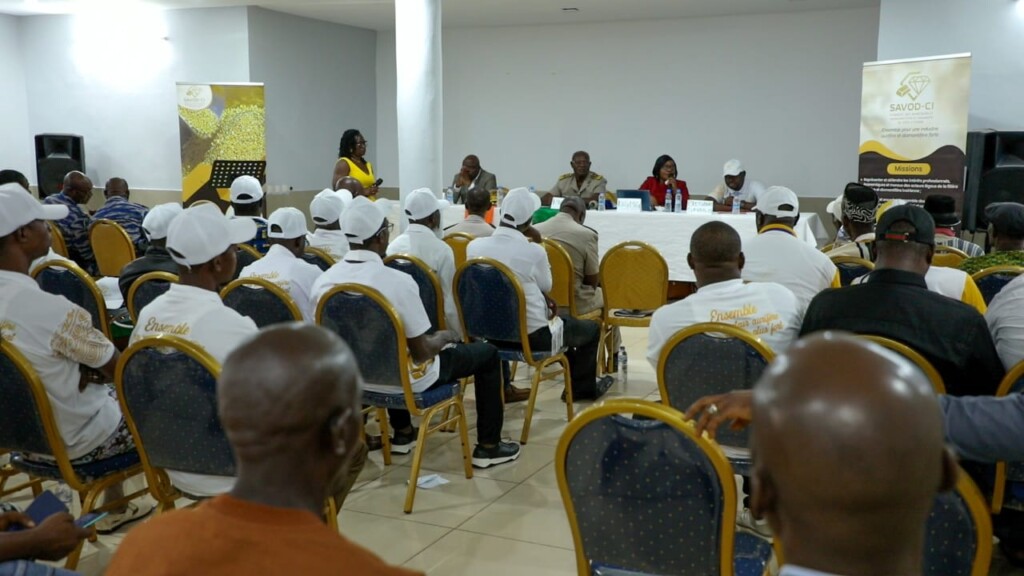 Côte d’Ivoire : à Duékoué, le SAVOD-CI durcit le ton contre les circuits illégaux d’or et de diamant